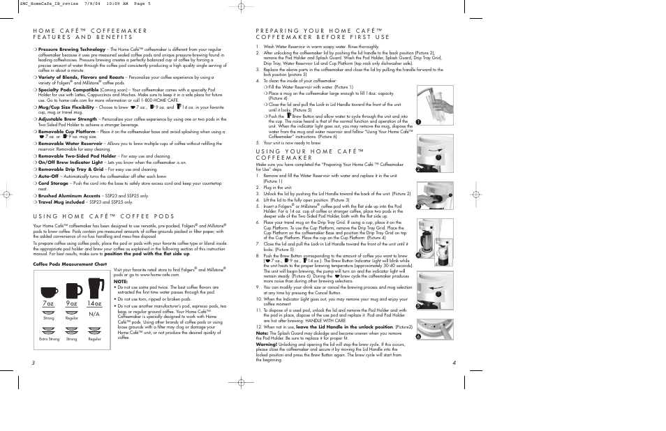 7 oz 9 oz 14 oz | Mr. Coffee SSP10 User Manual | Page 3 / 8