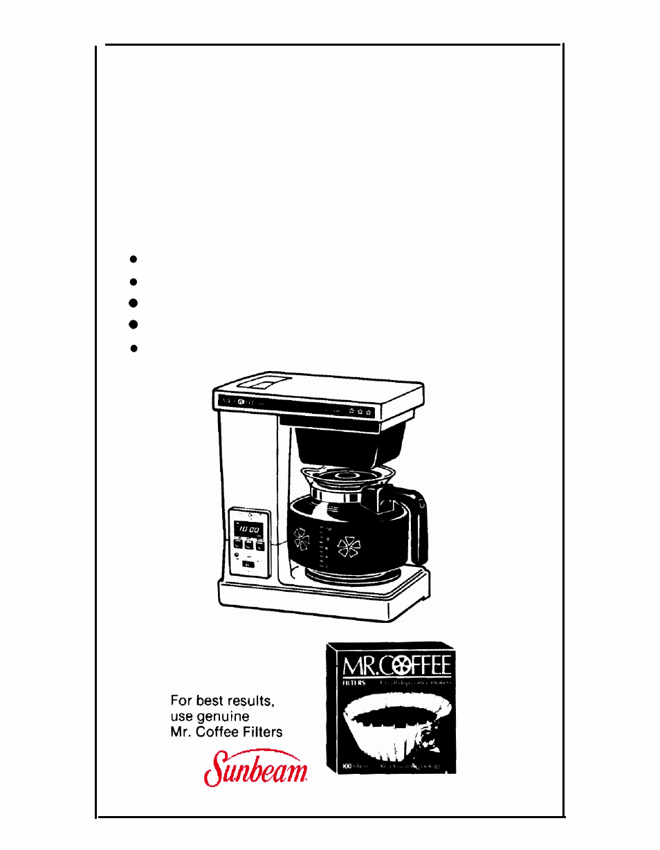 Mr. Coffee SRX20 User Manual | 12 pages