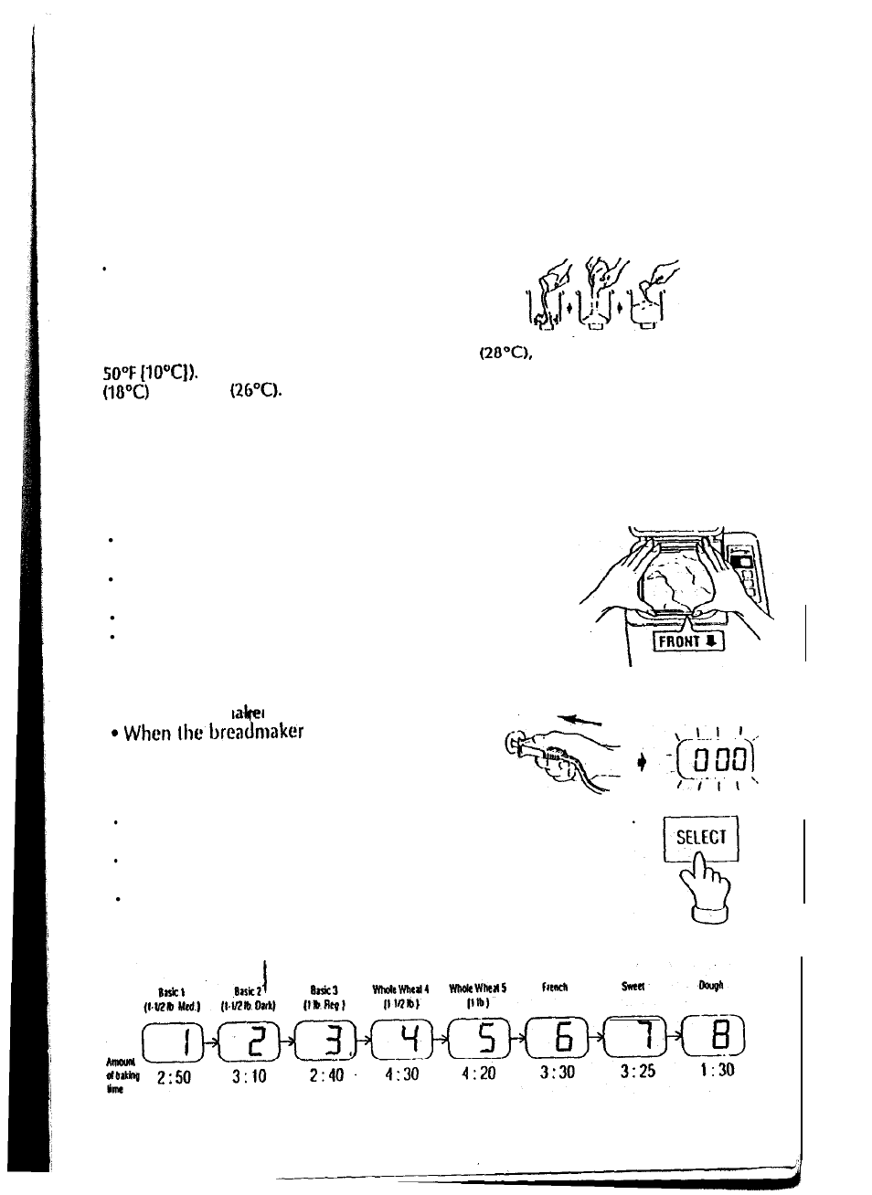 Before baking (use for all settings) | Mr. Coffee BMR 200 User Manual | Page 9 / 20