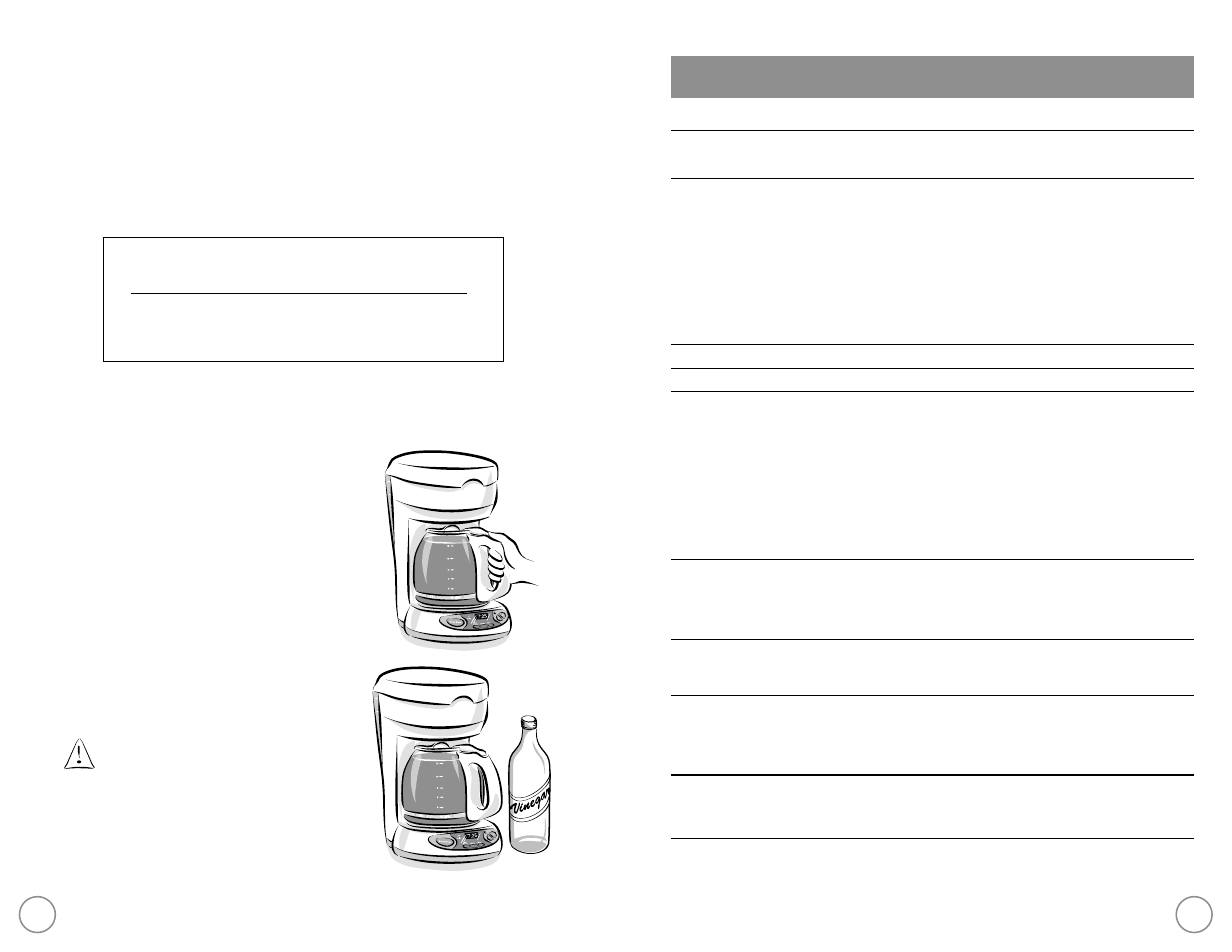 Cleaning instructions, Suggested cleaning interval | Mr. Coffee NC Series User Manual | Page 12 / 32