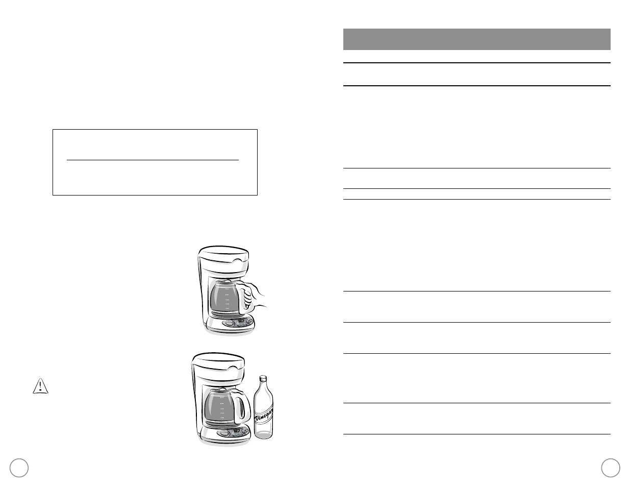 Roblemas y, Oluciones, Limpieza | Intervalos de limpieza sugeridos | Mr. Coffee NC Series User Manual | Page 26 / 32