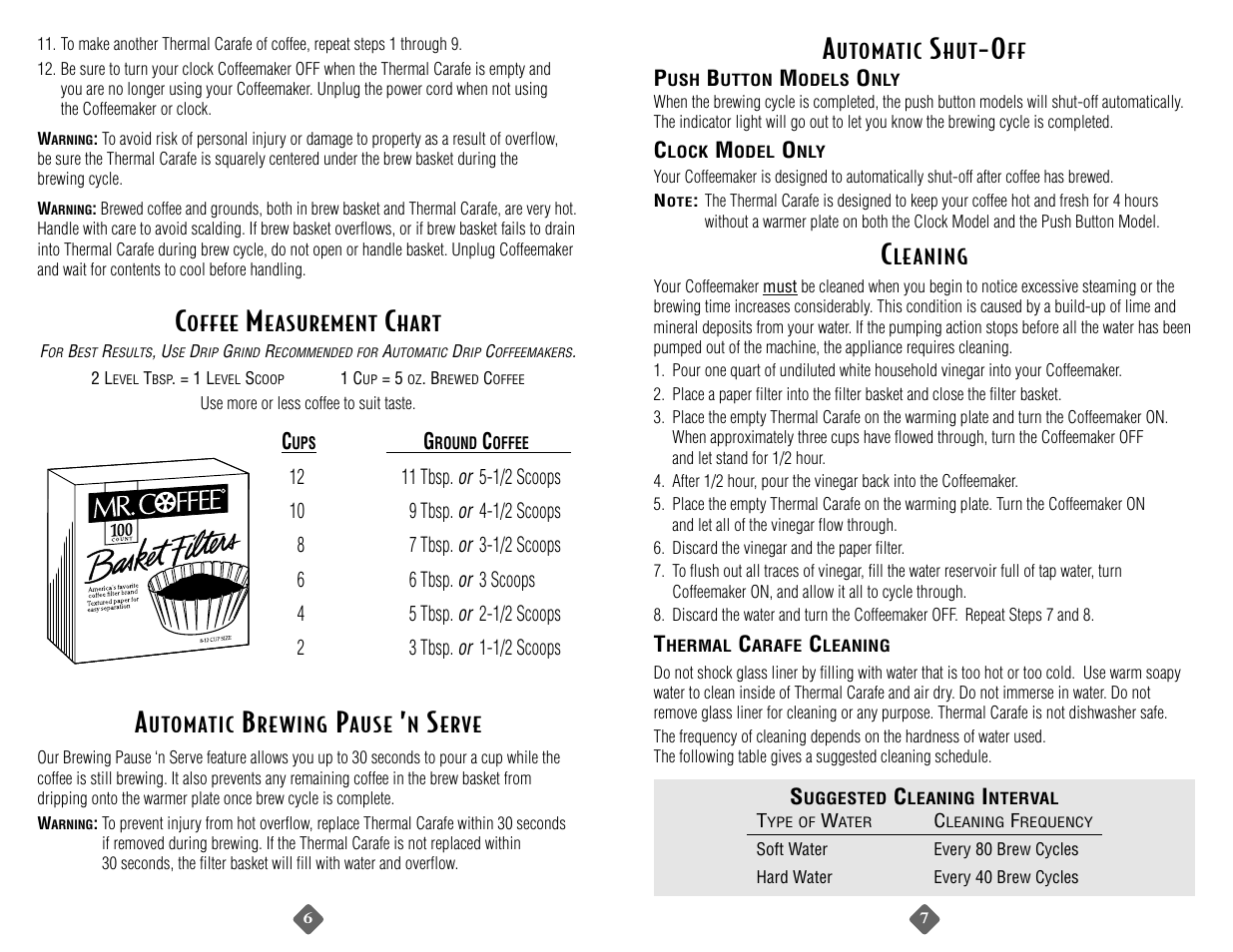 Mr. Coffee TC80 User Manual | Page 6 / 20