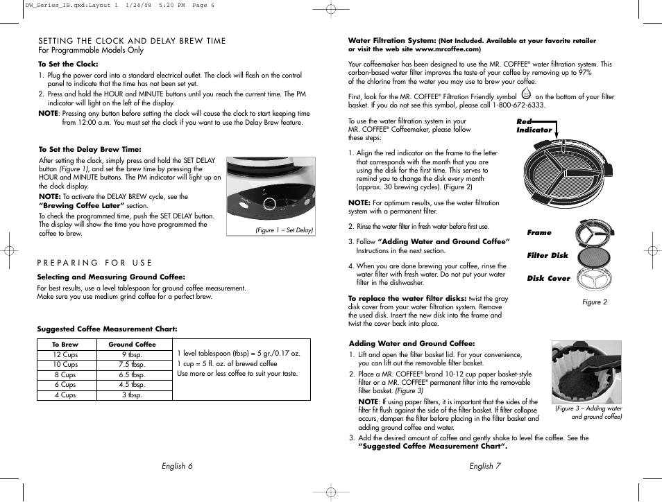 Mr. Coffee DW12 User Manual | Page 4 / 14