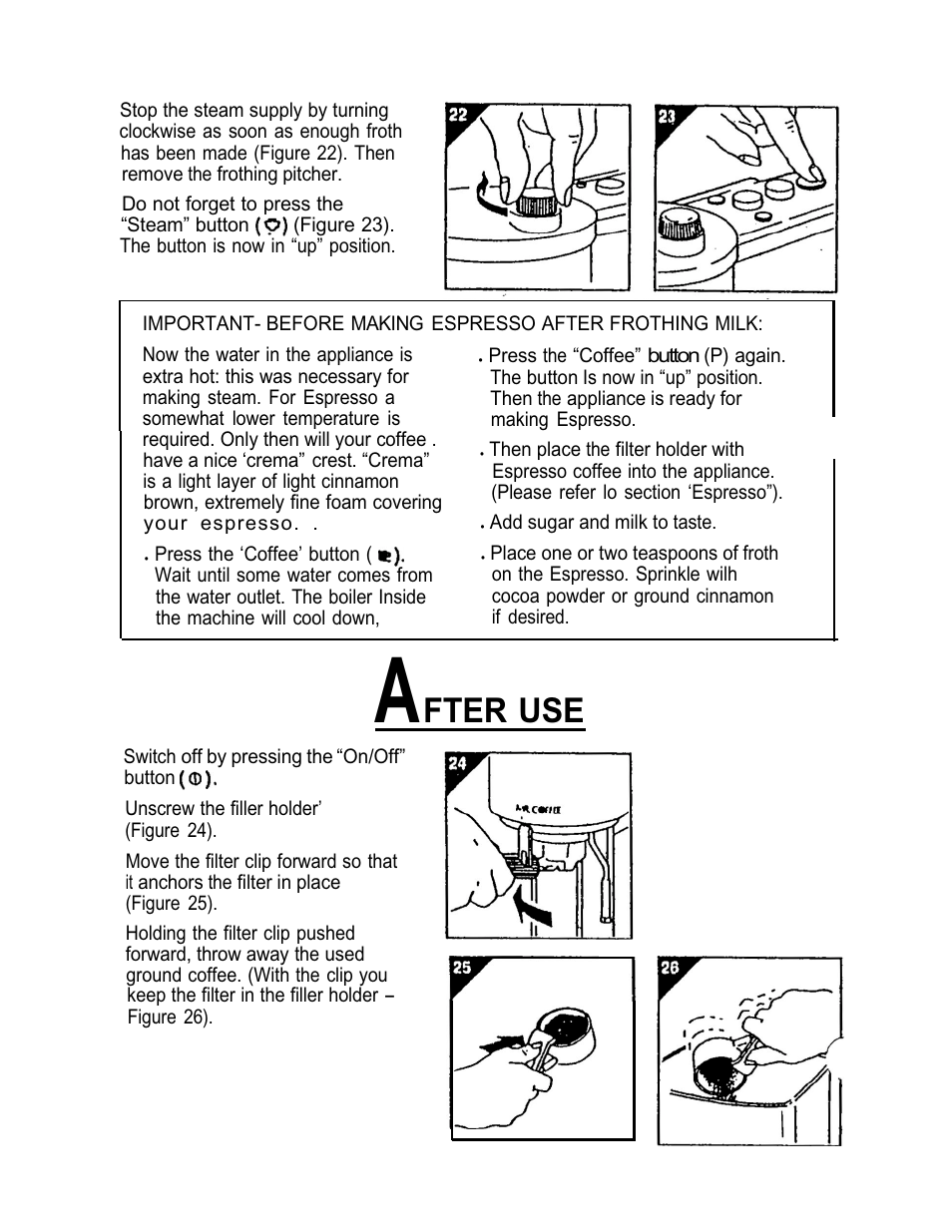 Fter use | Mr. Coffee ECMP3 User Manual | Page 8 / 12