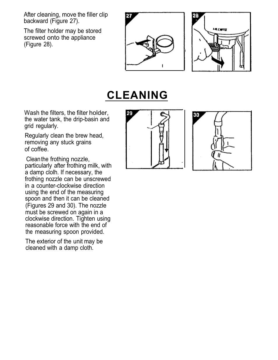 Cleaning | Mr. Coffee ECMP3 User Manual | Page 9 / 12