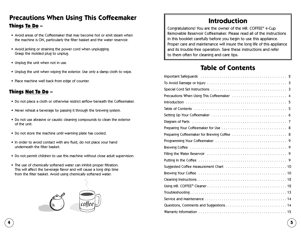 Mr. Coffee 109041 User Manual | Page 3 / 16
