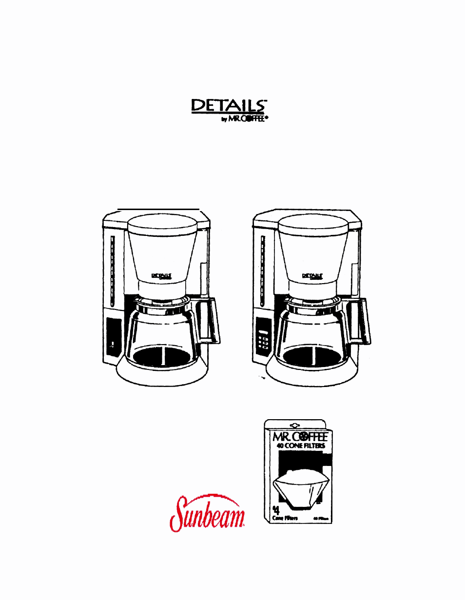 Mr. Coffee CC12A User Manual | 12 pages