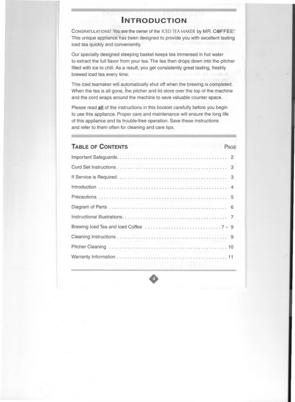 Mr. Coffee TM3 SERIES User Manual | Page 4 / 12