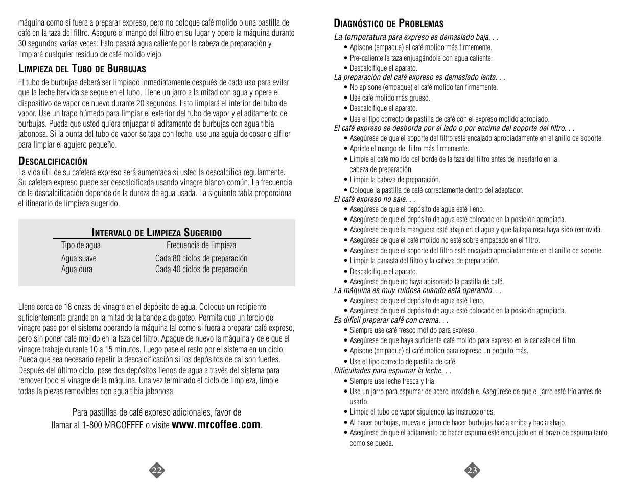 Mr. Coffee ECMP40 User Manual | Page 12 / 14