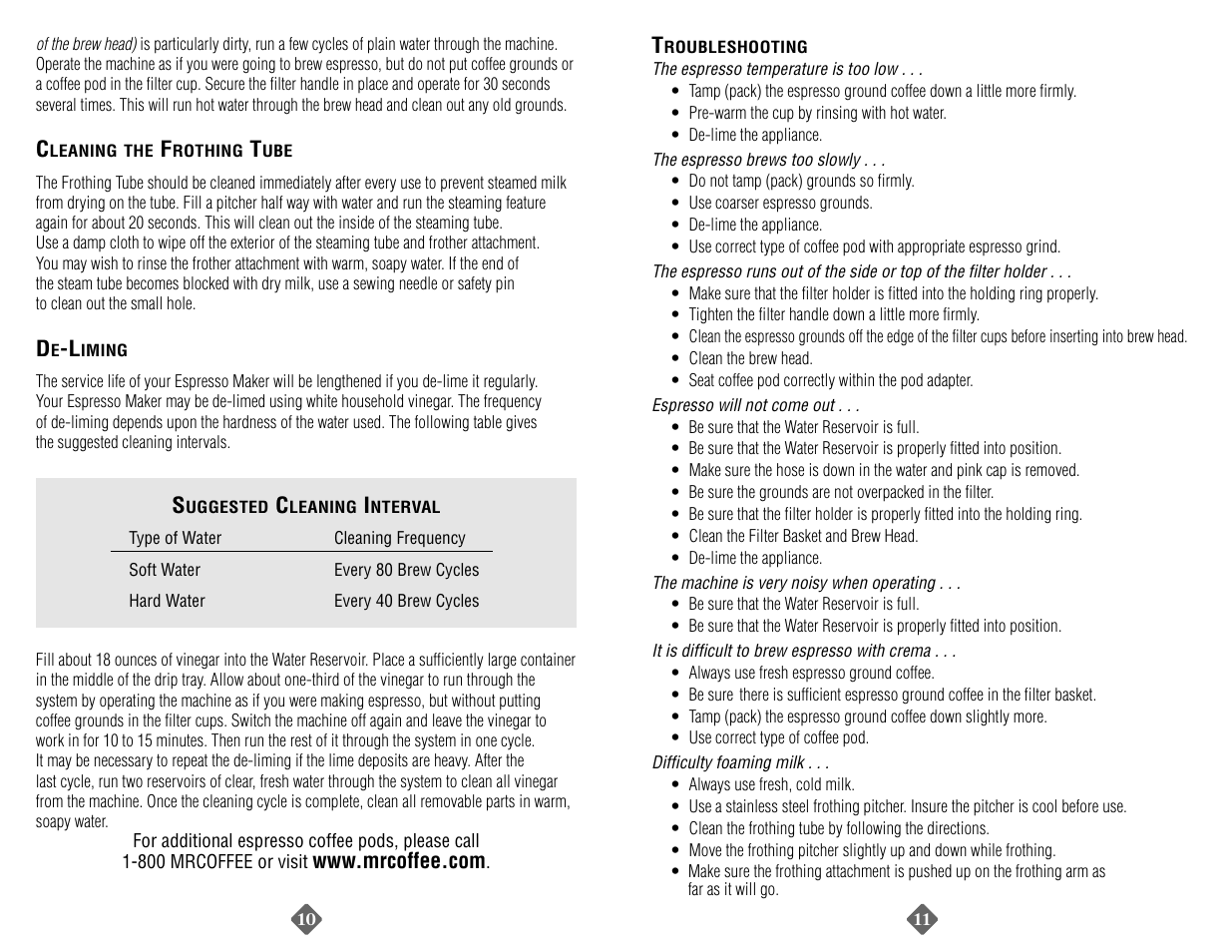 Mr. Coffee ECMP40 User Manual | Page 6 / 14