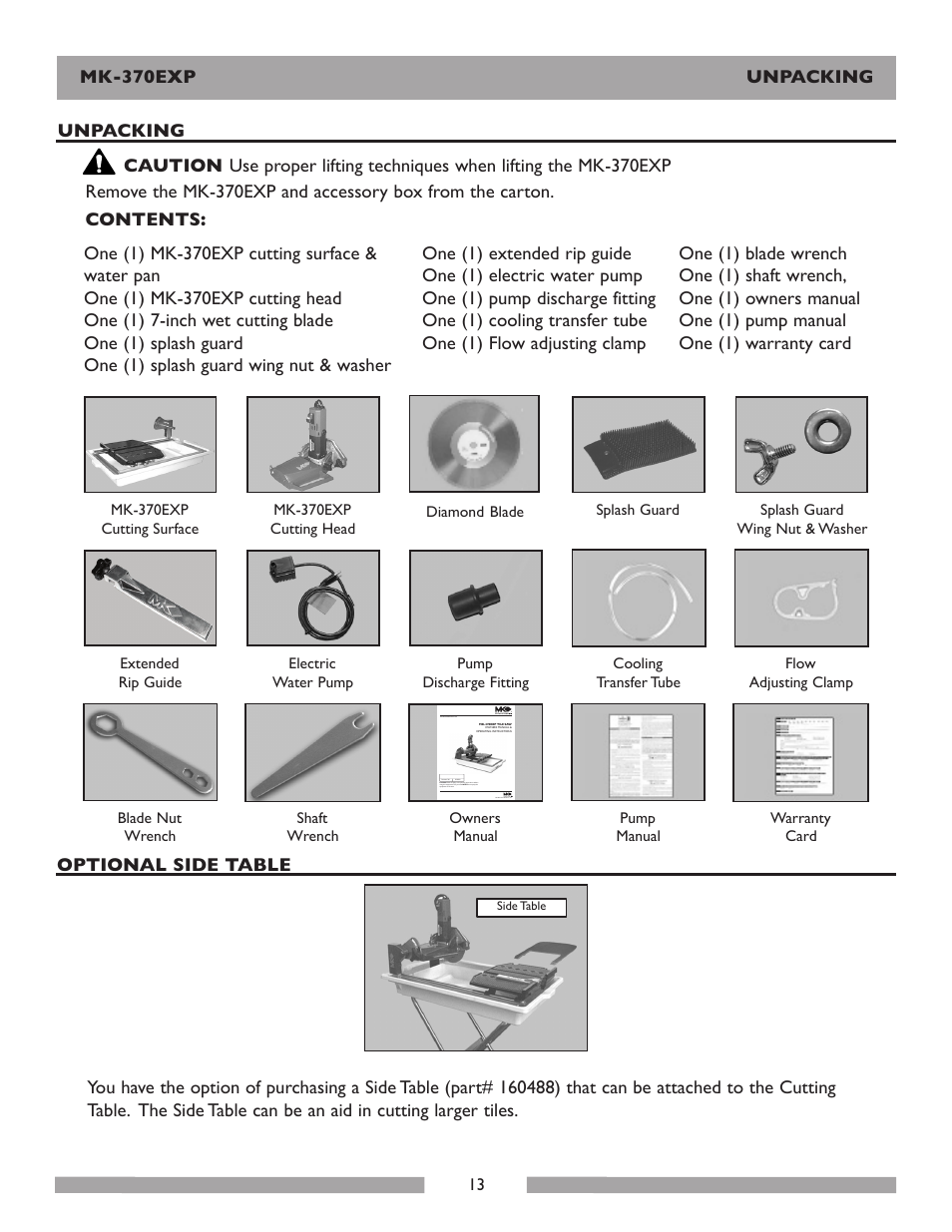MK Diamond Products MK-370EXP User Manual | Page 13 / 49