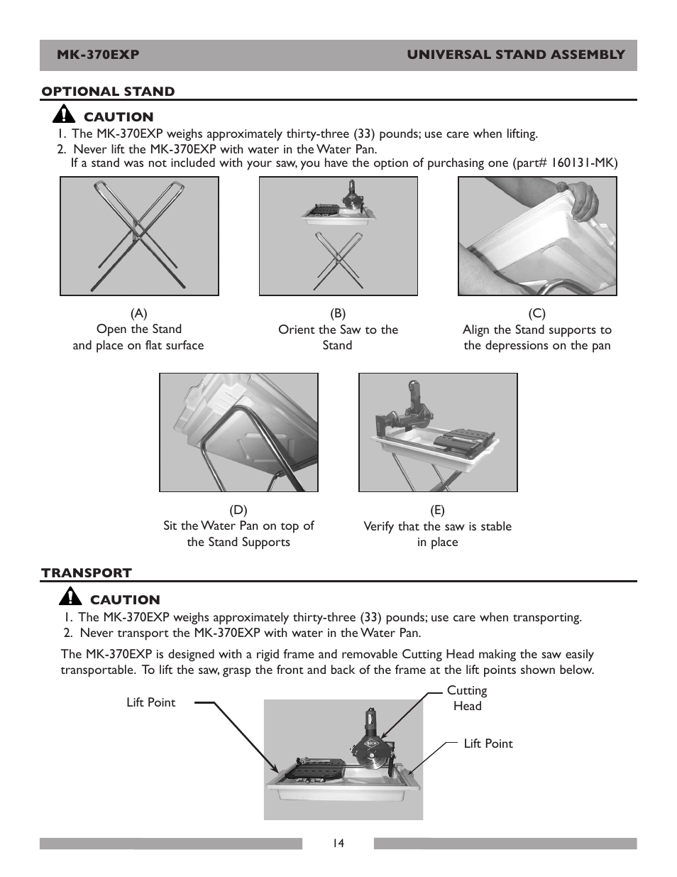 MK Diamond Products MK-370EXP User Manual | Page 14 / 49