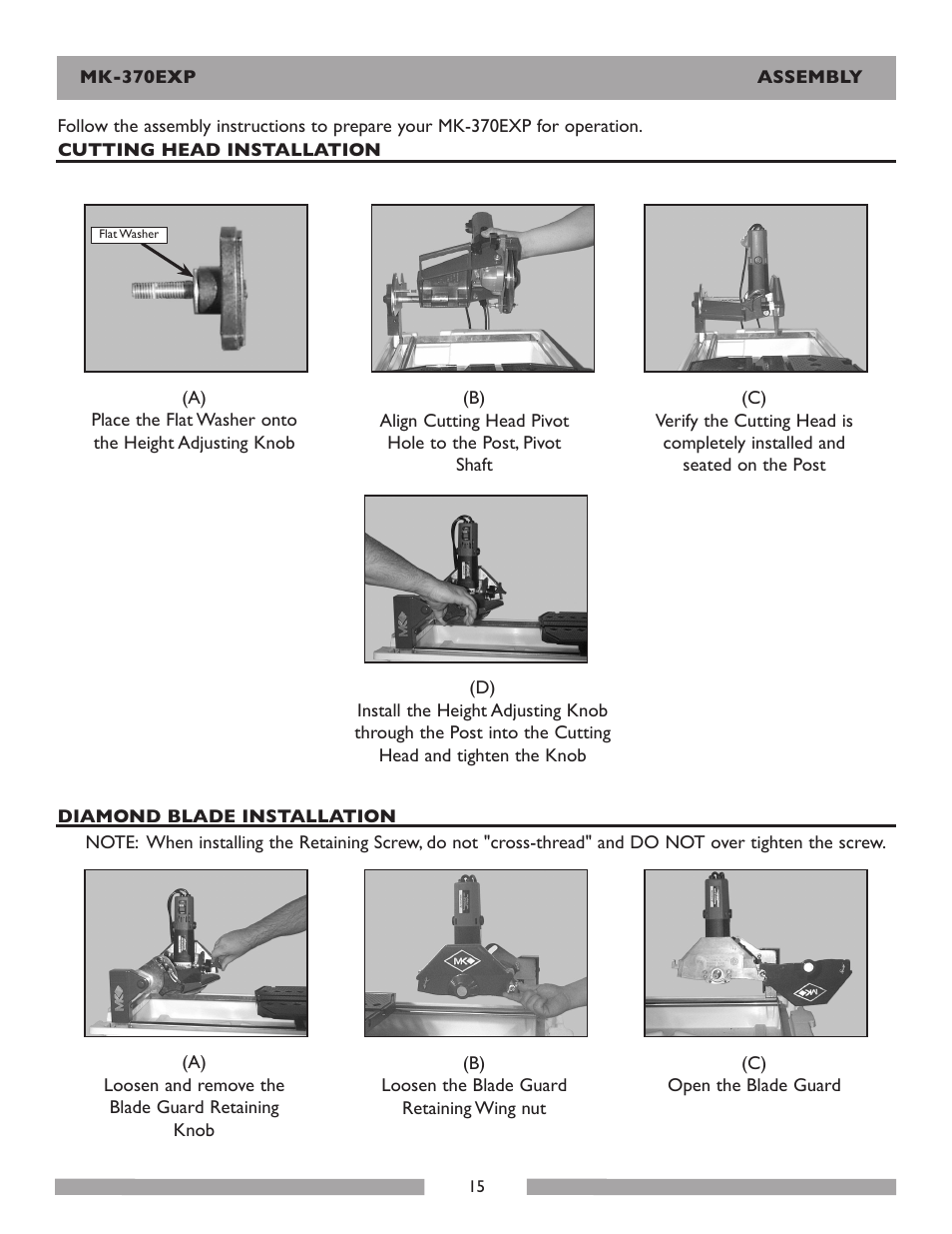 MK Diamond Products MK-370EXP User Manual | Page 15 / 49
