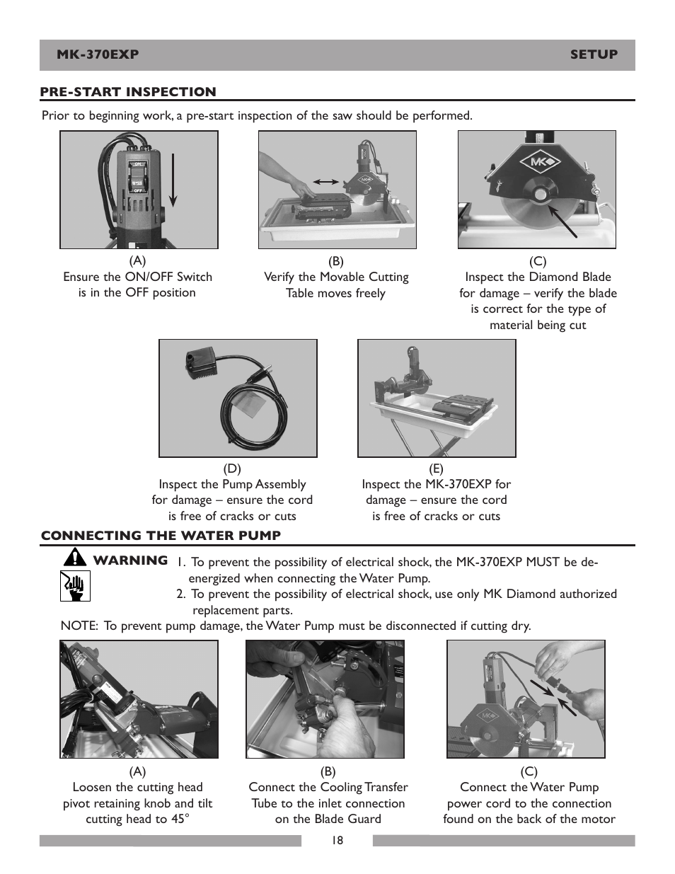 MK Diamond Products MK-370EXP User Manual | Page 18 / 49