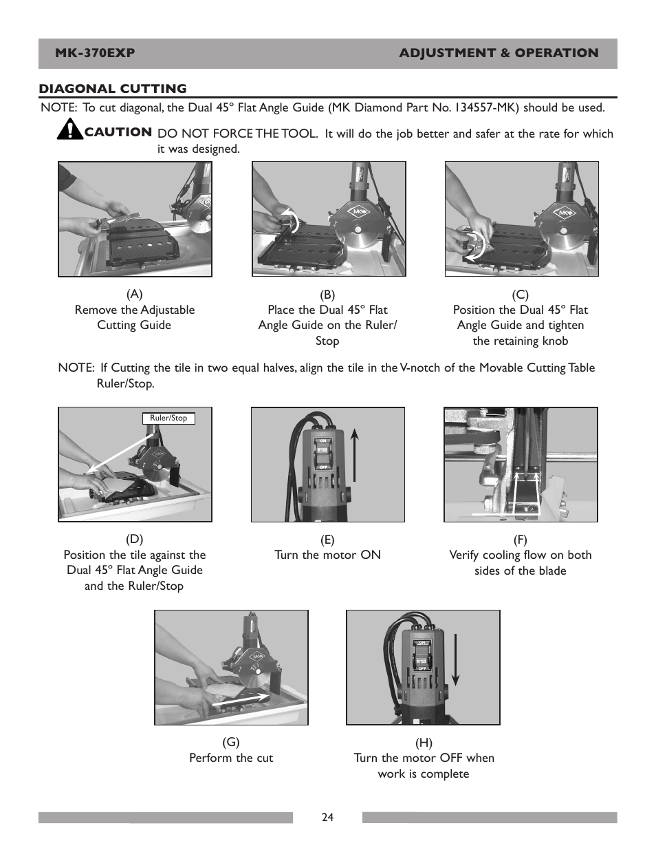 MK Diamond Products MK-370EXP User Manual | Page 24 / 49
