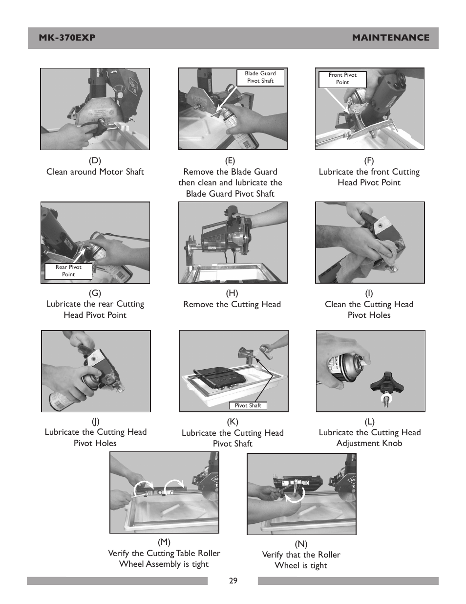 MK Diamond Products MK-370EXP User Manual | Page 29 / 49