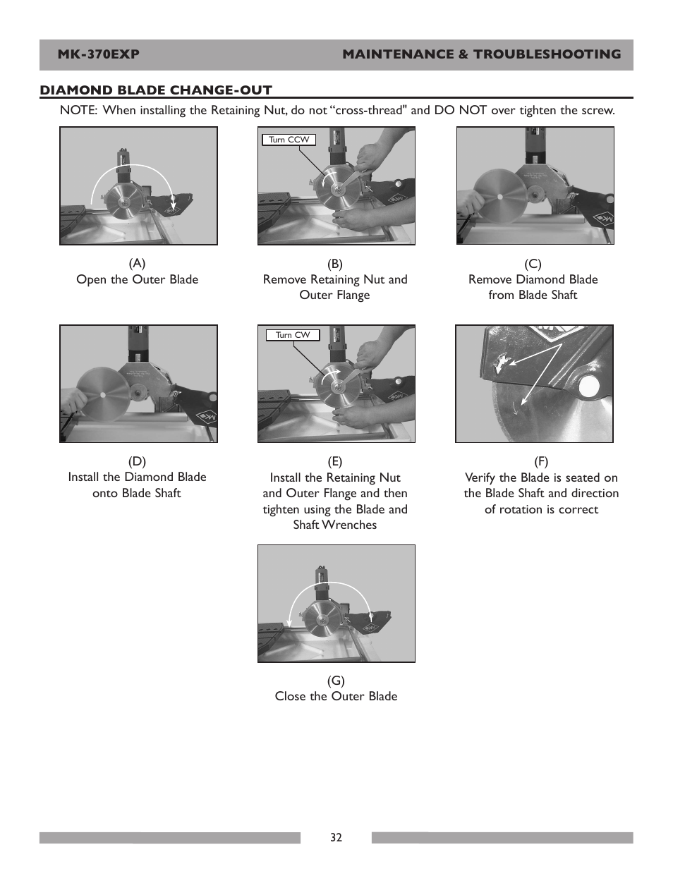 MK Diamond Products MK-370EXP User Manual | Page 32 / 49