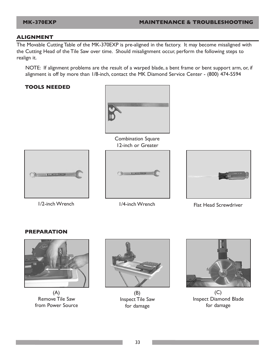 MK Diamond Products MK-370EXP User Manual | Page 33 / 49