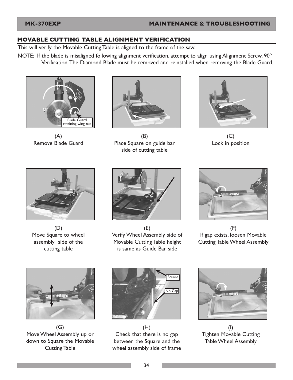 MK Diamond Products MK-370EXP User Manual | Page 34 / 49