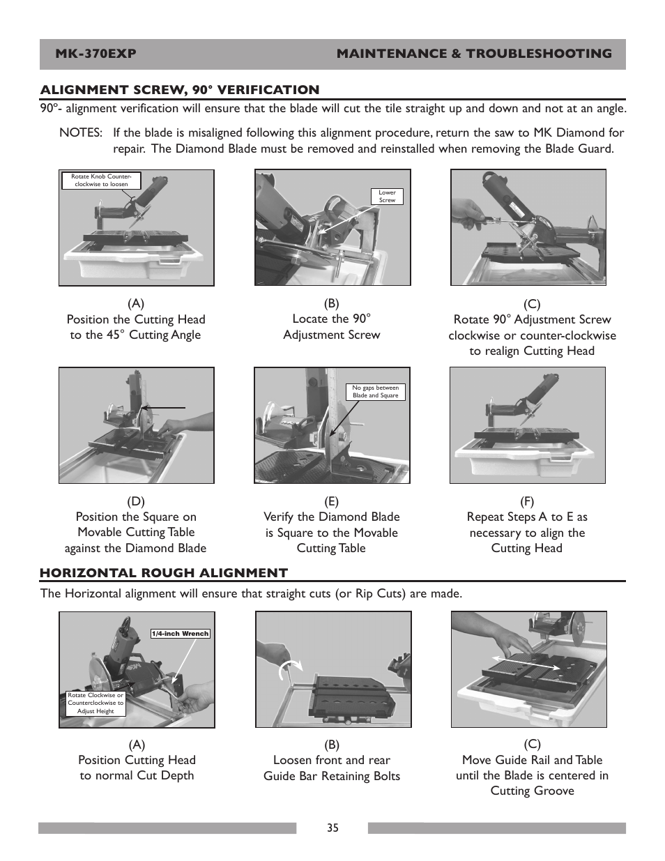 MK Diamond Products MK-370EXP User Manual | Page 35 / 49