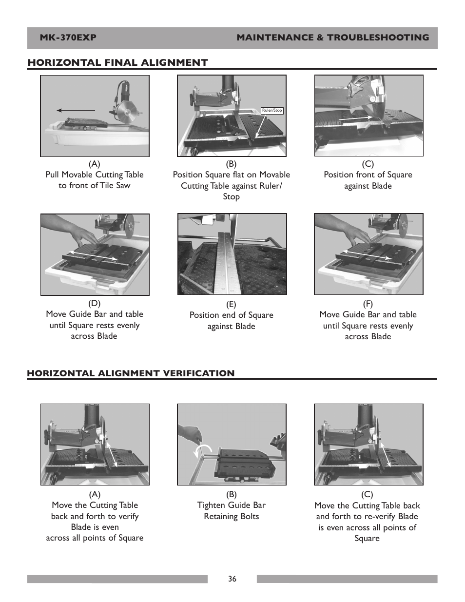 MK Diamond Products MK-370EXP User Manual | Page 36 / 49
