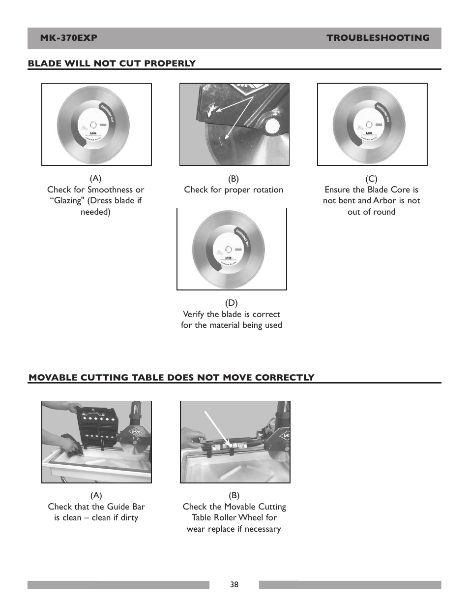 MK Diamond Products MK-370EXP User Manual | Page 38 / 49