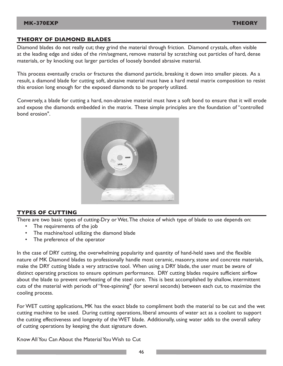 MK Diamond Products MK-370EXP User Manual | Page 46 / 49