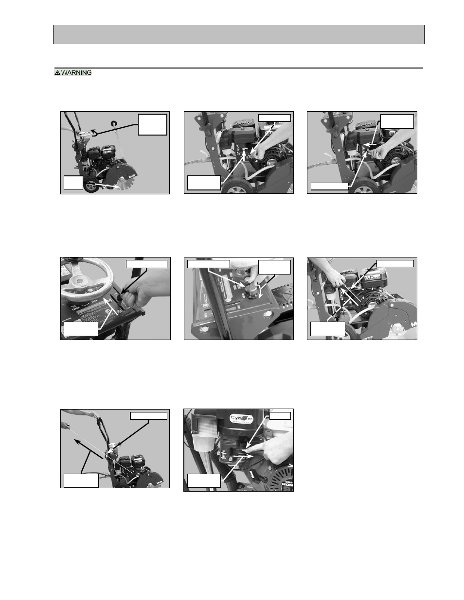 Setup, startup, adjustment, operation and shutdown, Startup: 2. engine start | MK Diamond Products MK CX-3 User Manual | Page 16 / 45