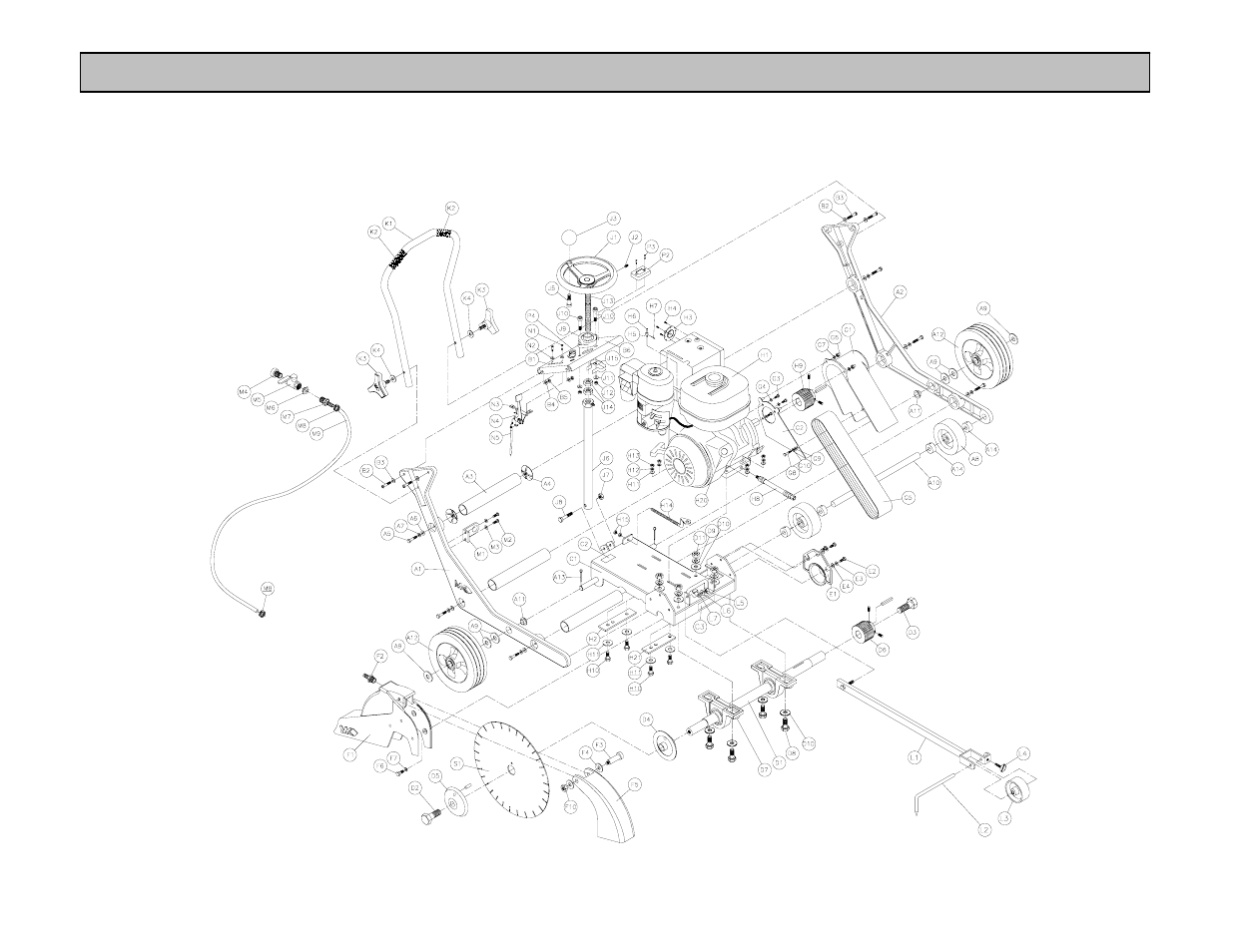 Exploded view and parts list | MK Diamond Products MK CX-3 User Manual | Page 37 / 45