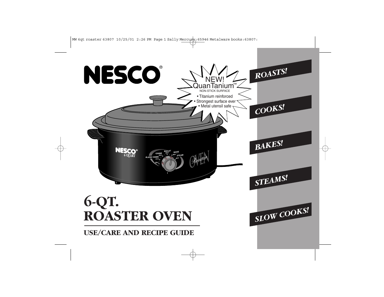 Nesco 6-QT User Manual | 24 pages