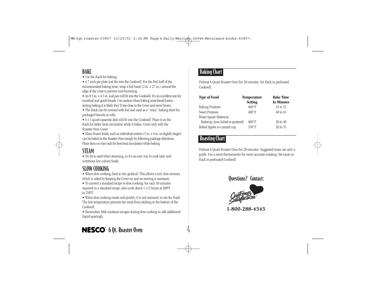 6 qt. roaster oven | Nesco 6-QT User Manual | Page 6 / 24