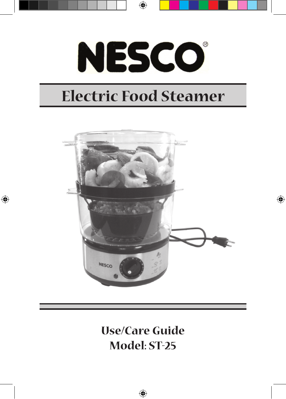 Nesco ST-25 User Manual | 12 pages