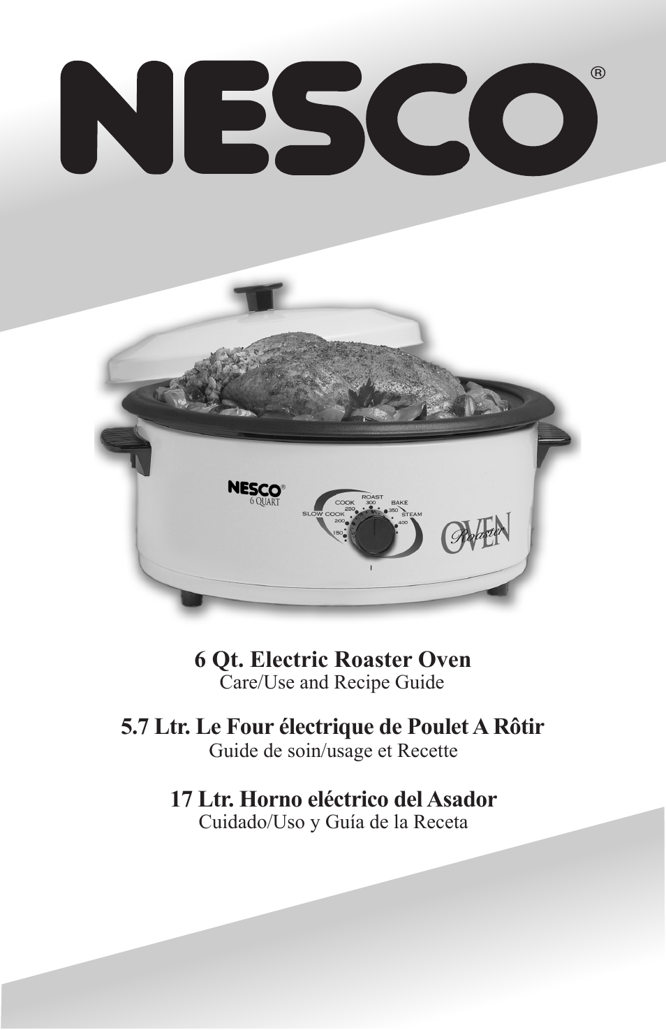 Nesco Electric Roaster Oven User Manual | 36 pages