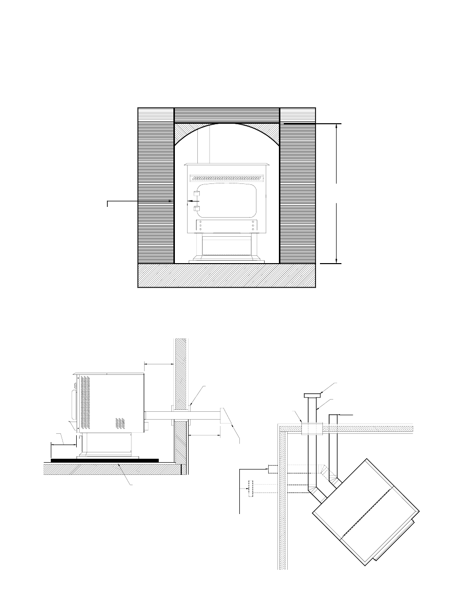 Alcove installation requirements, Alcove-through the wall installation requirements | Nesco 6033 User Manual | Page 10 / 28