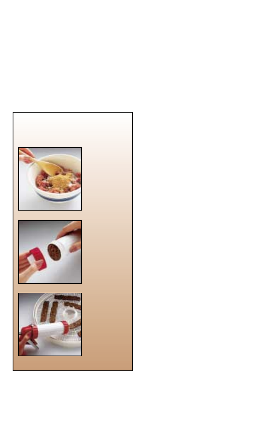 Drying meat, Storage | Nesco Food Dehydrator User Manual | Page 25 / 54