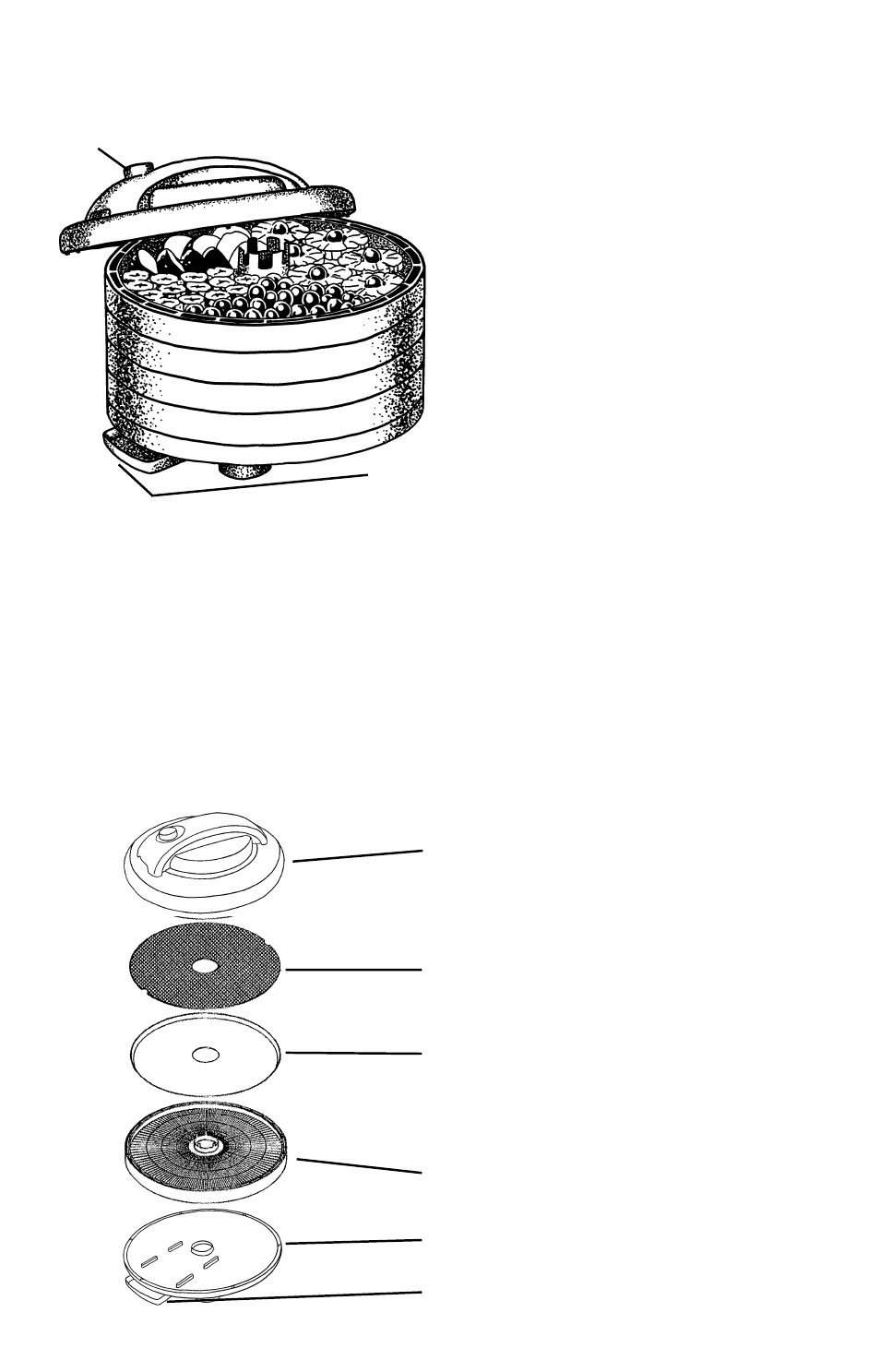 Product information — fd-60 snackmaster, Express, Assembling your nesco | American harvest, Snackmaster | Nesco Food Dehydrator User Manual | Page 6 / 54