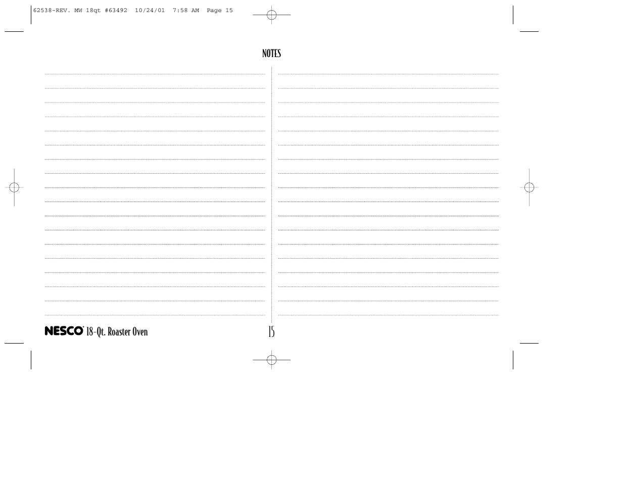 Nesco 18-Qt. ROASTER OVEN User Manual | Page 16 / 20