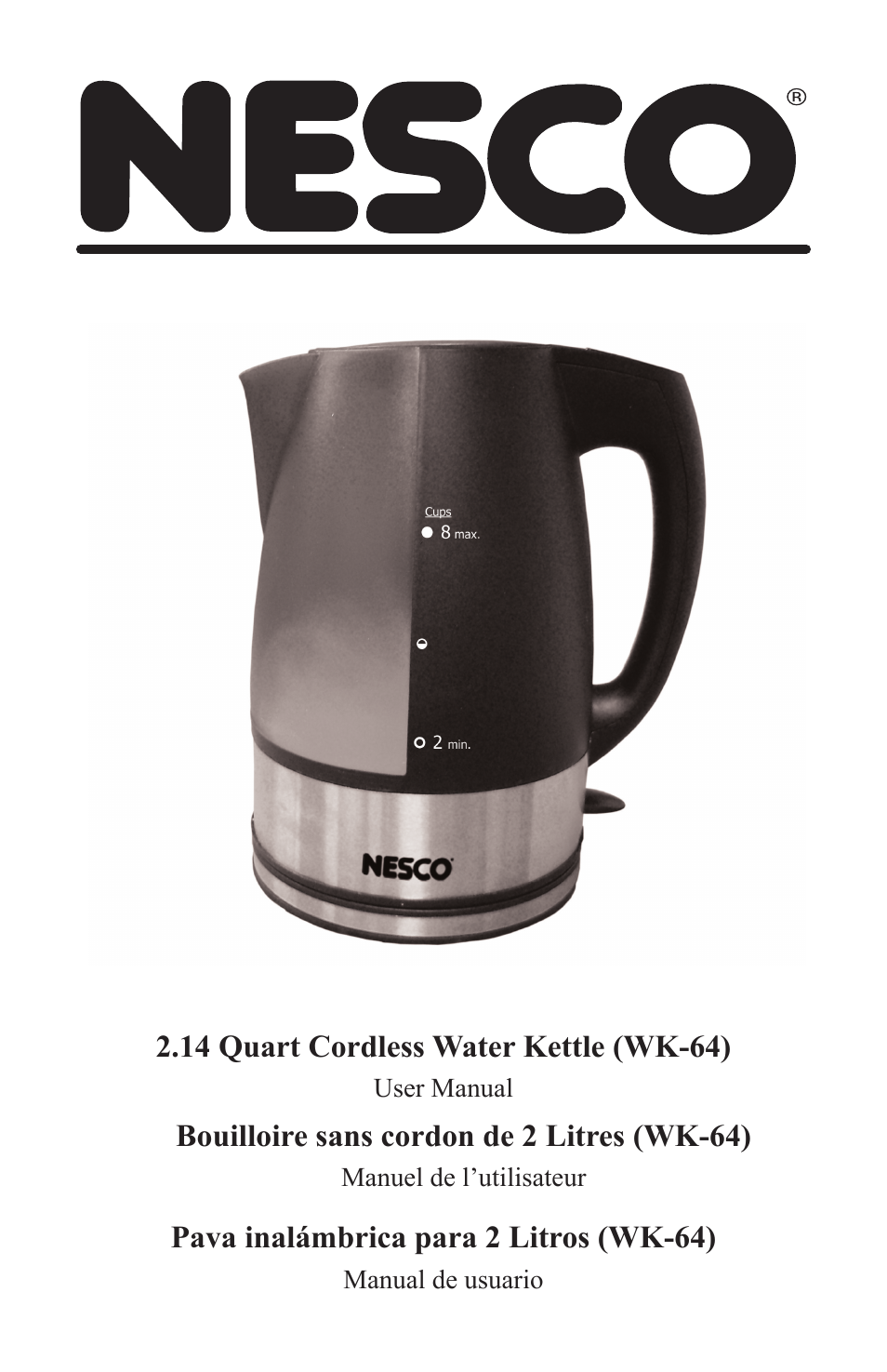 Nesco WK-64 User Manual | 20 pages