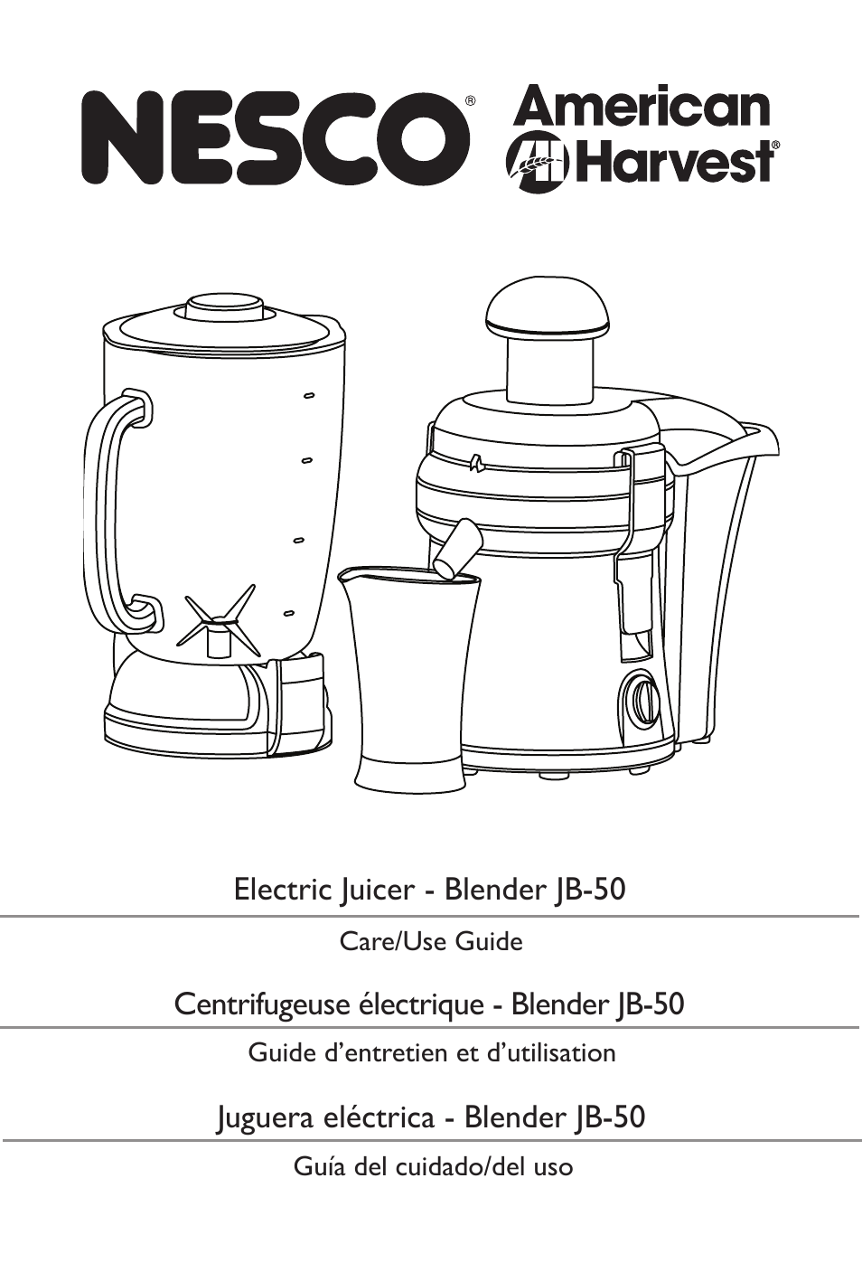 Nesco JB-50 User Manual | 34 pages
