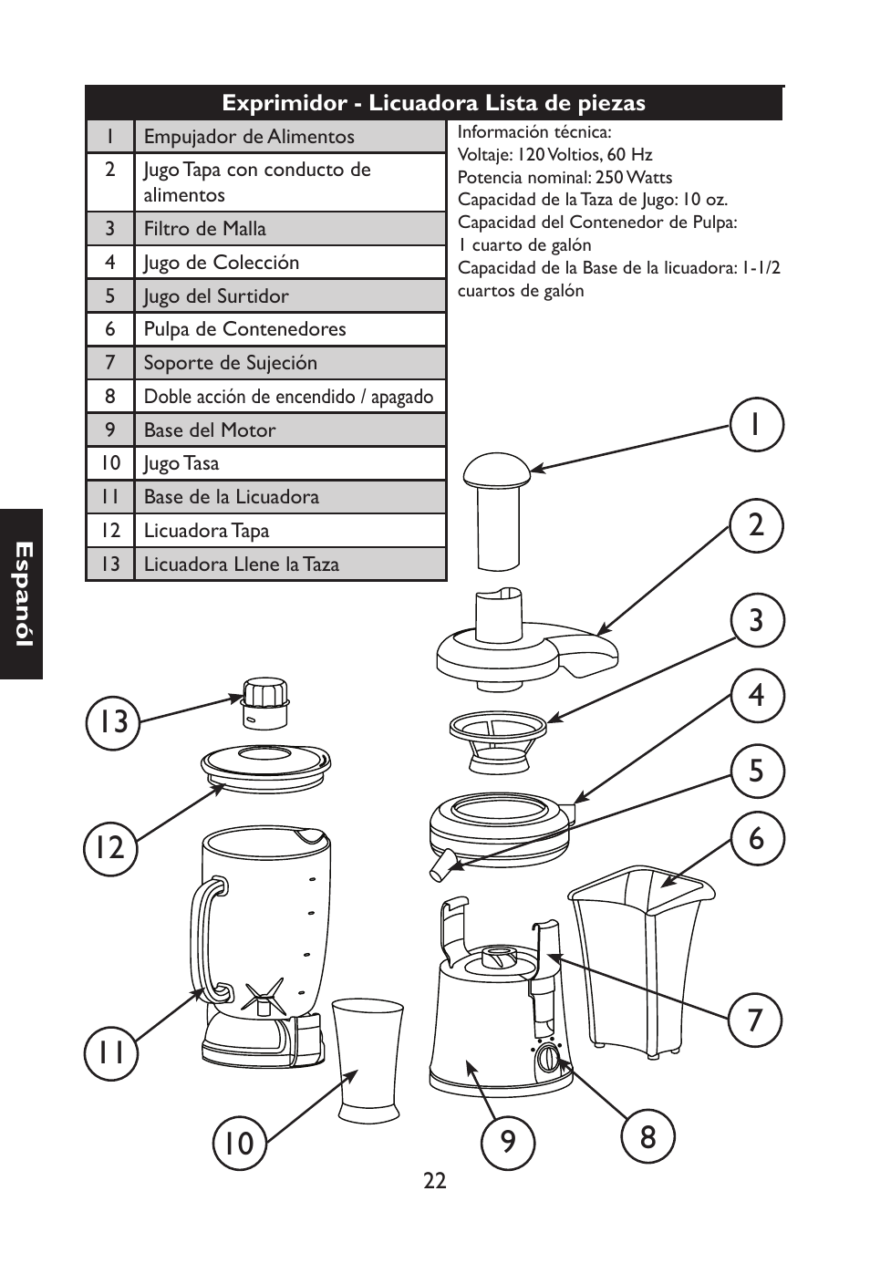 Nesco JB-50 User Manual | Page 25 / 34
