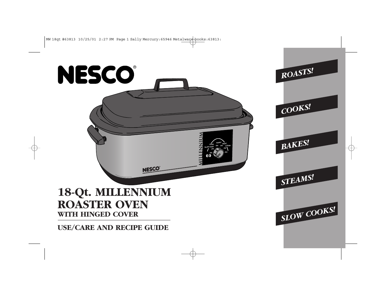 Nesco Roaster Oven User Manual | 20 pages