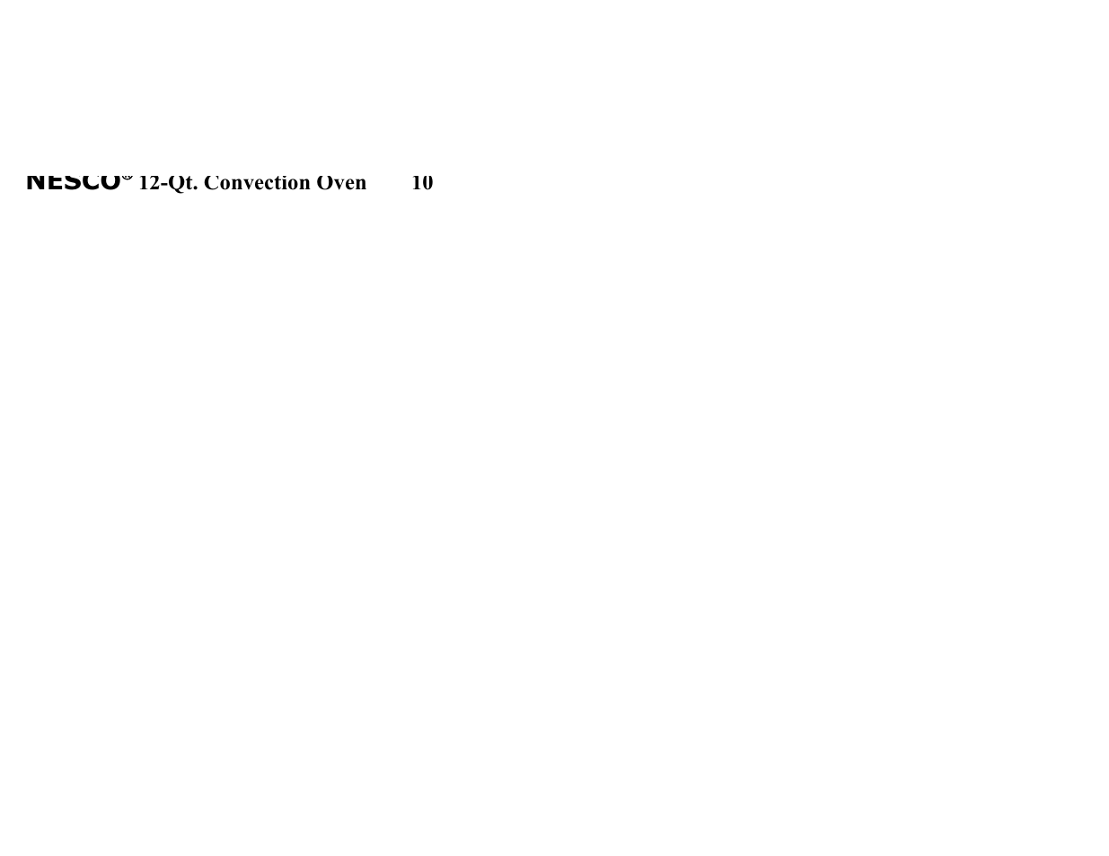 Nesco | Nesco Convection Roaster Oven User Manual | Page 14 / 32