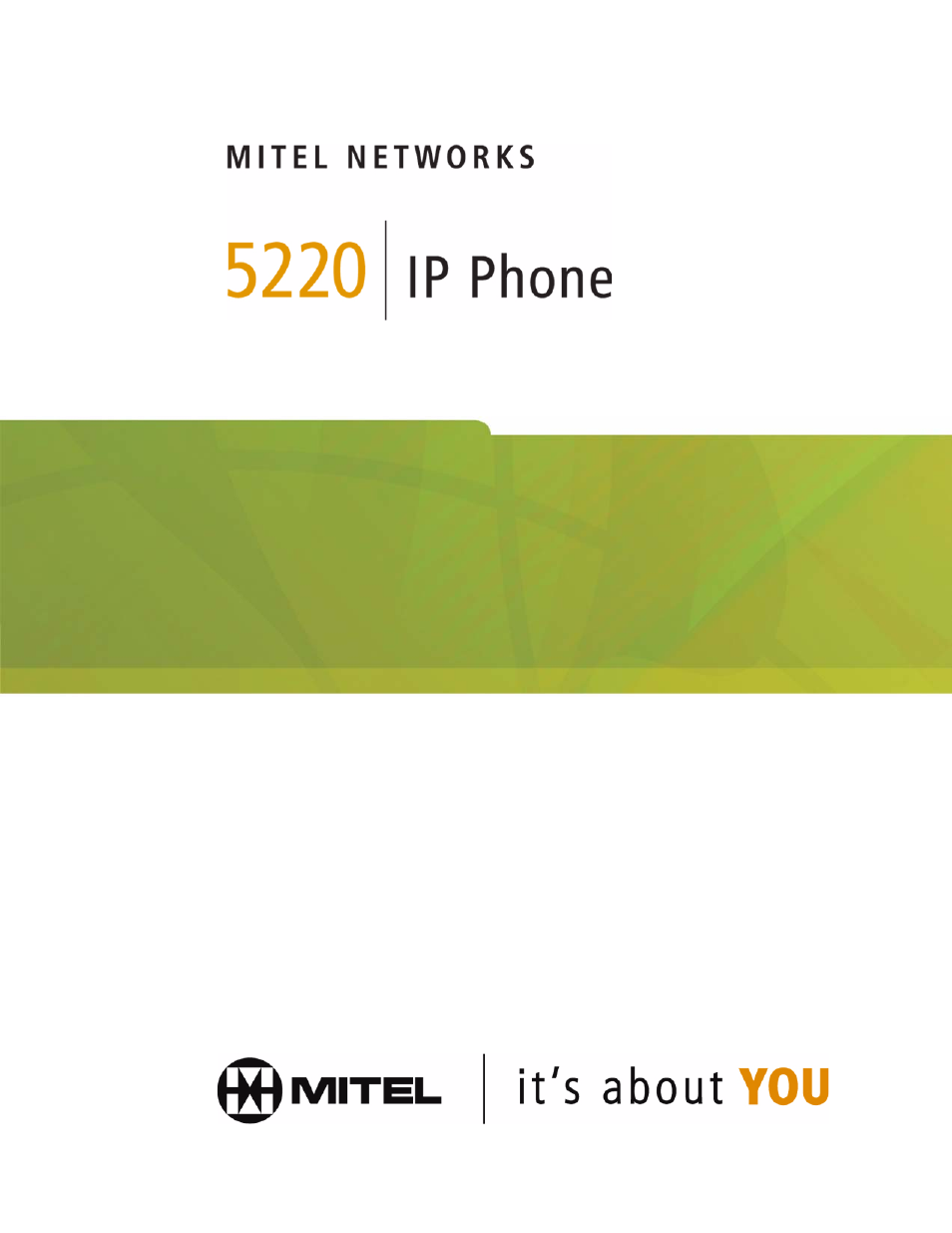 Mitel 5220 User Manual | 32 pages