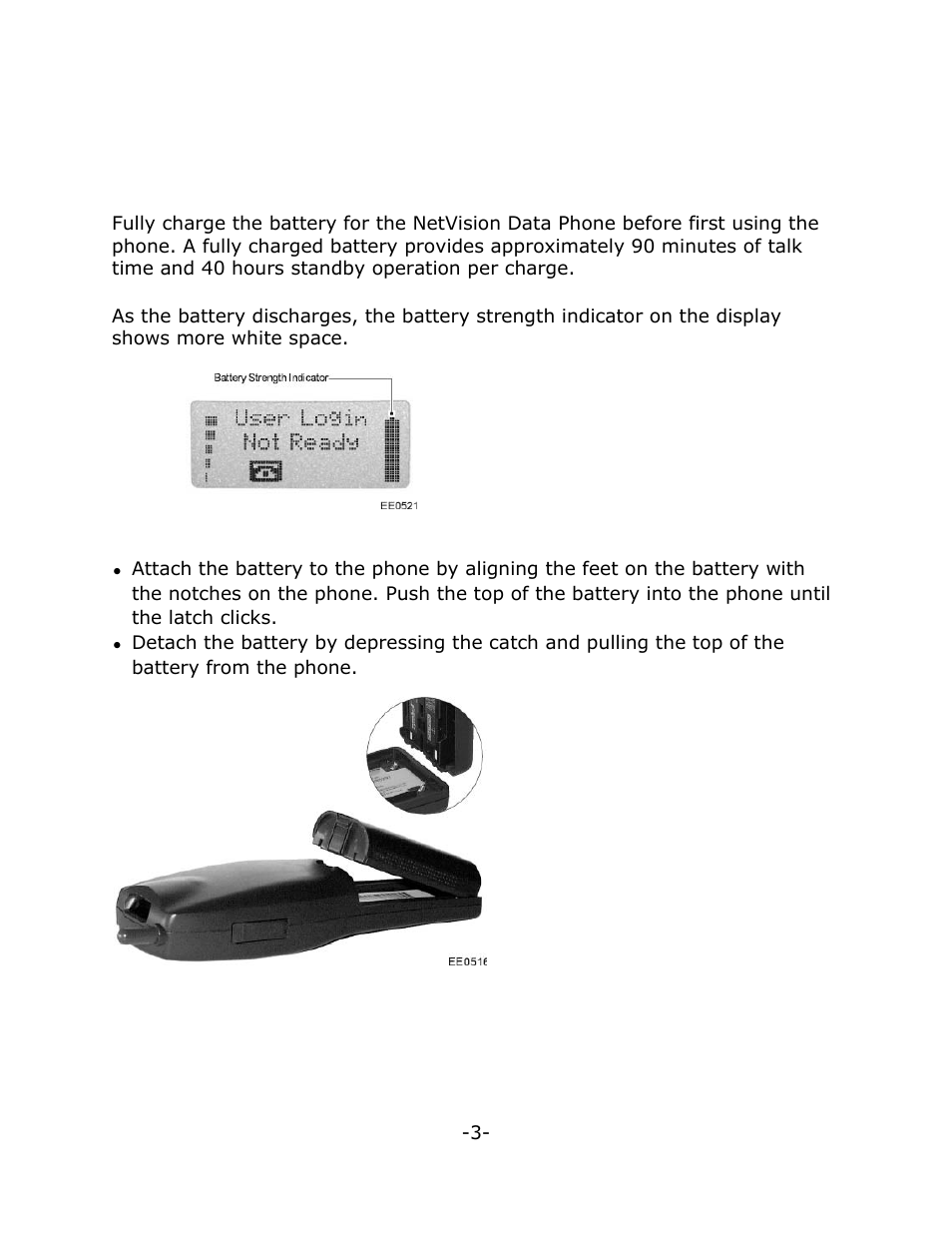 Battery charging | Mitel NETVISION PHONE User Manual | Page 9 / 30