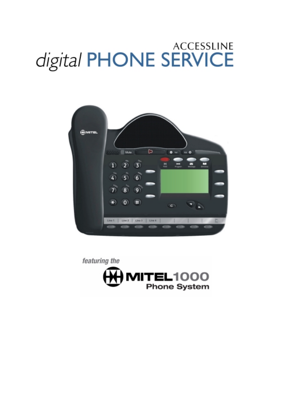 Mitel ACCESSLINE 1000 User Manual | 8 pages