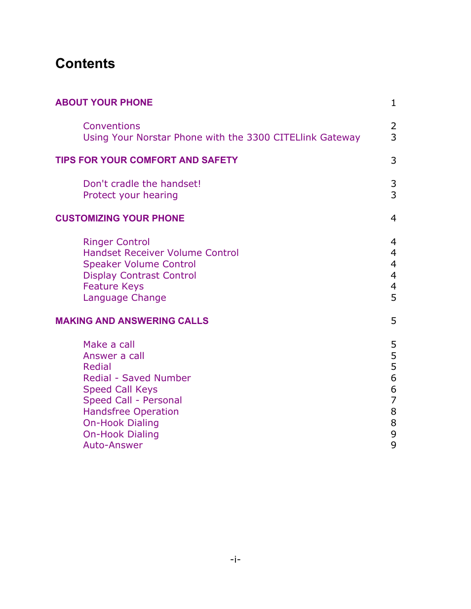 Mitel M7208N User Manual | Page 3 / 25