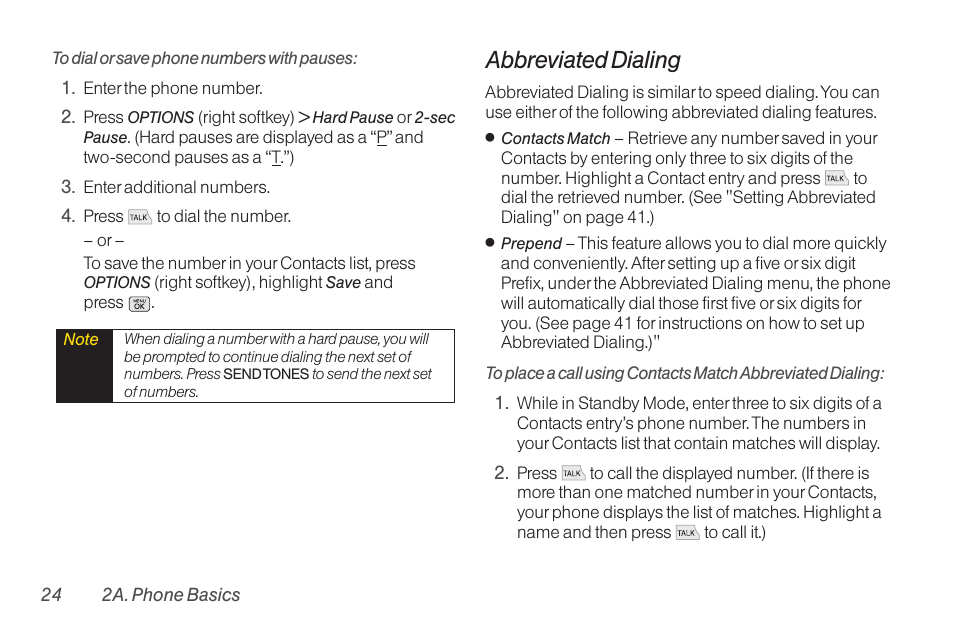 Entering text, Abbreviated dialing | LG RUMOR LG260 User Manual | Page 36 / 160