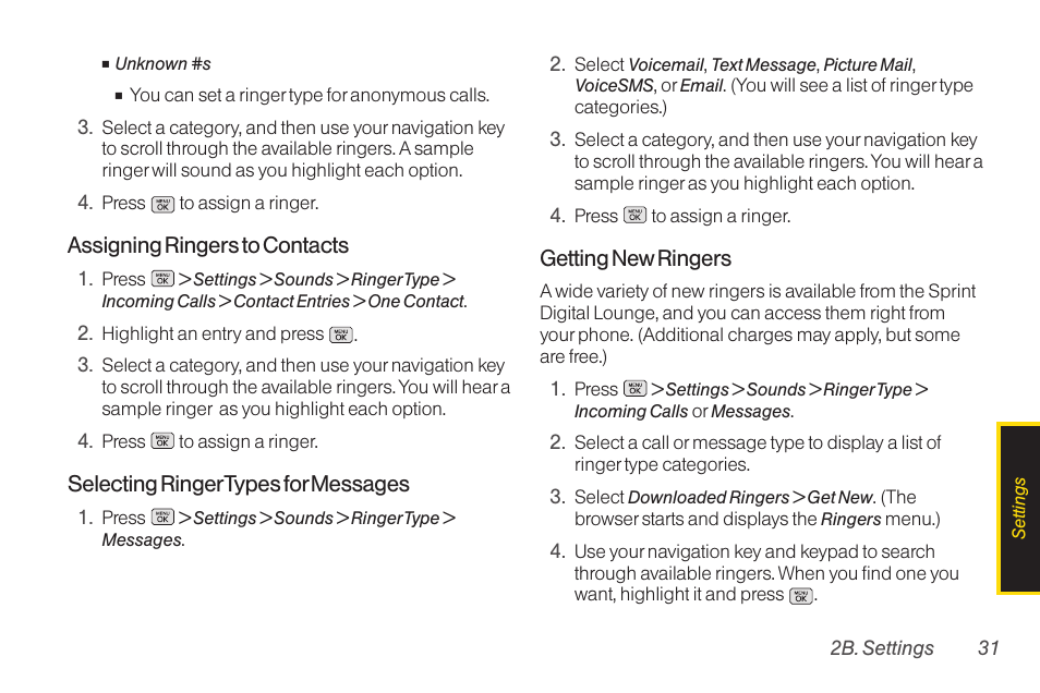 LG RUMOR LG260 User Manual | Page 43 / 160