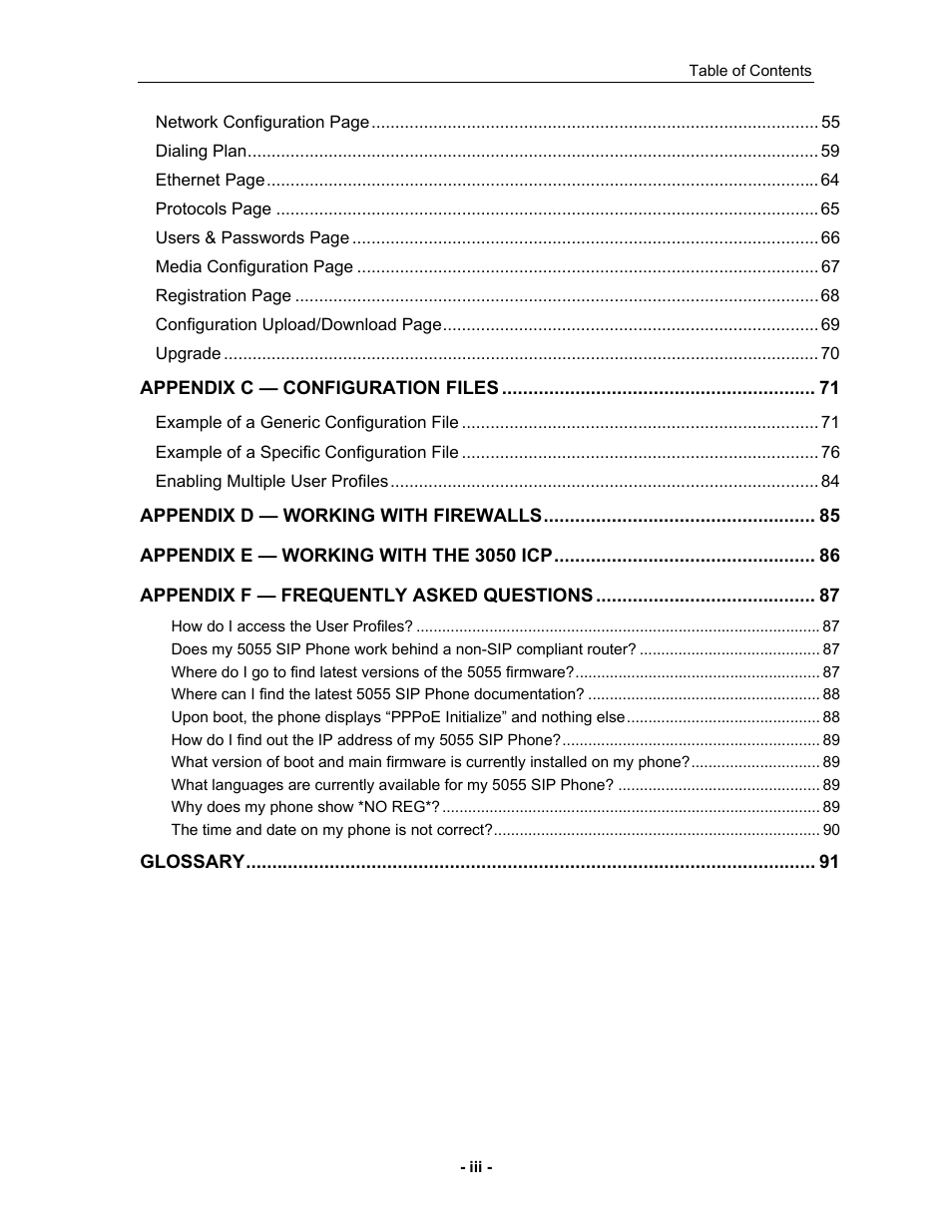 Mitel 5055 User Manual | Page 5 / 97