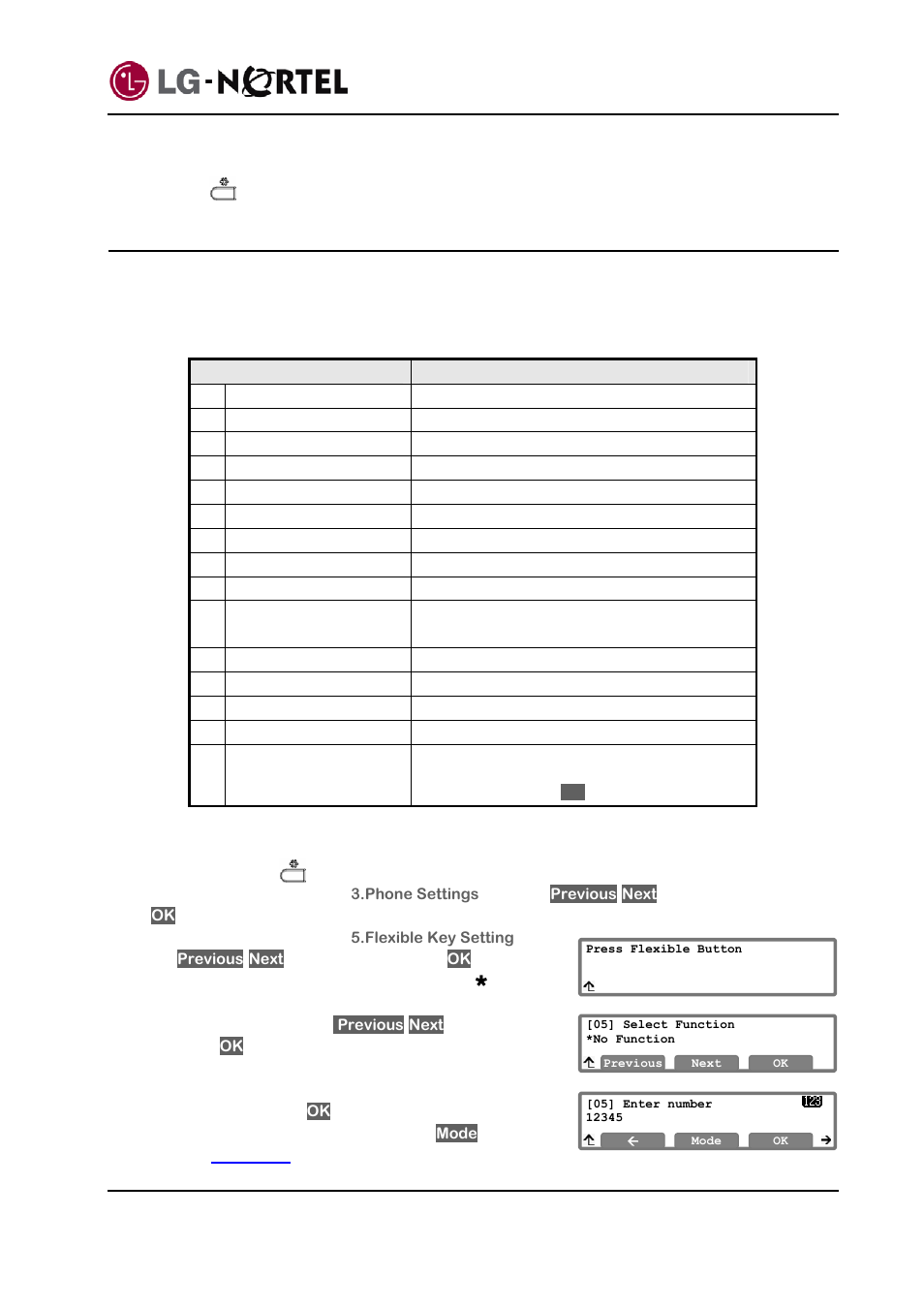 Setting flexible buttons, Ip8820 nortel ip phone user guide | Mitel IP8820 User Manual | Page 21 / 27